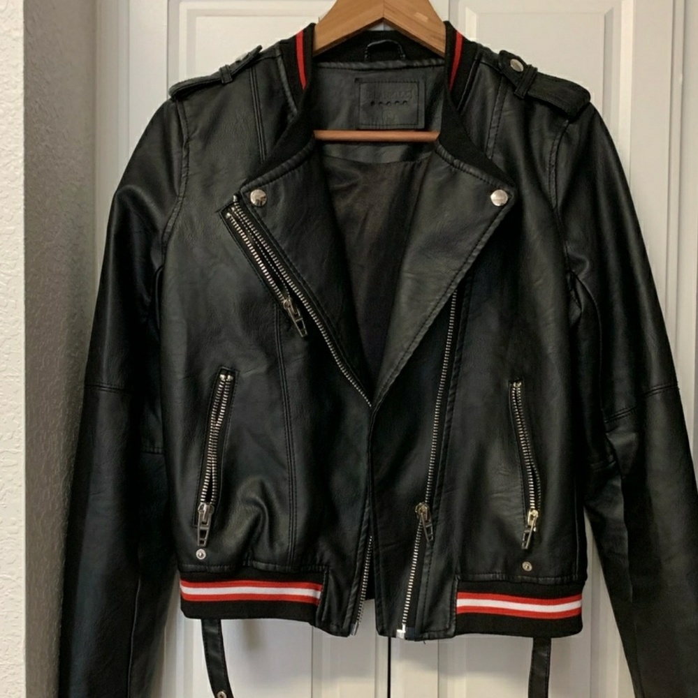 NWOT Blank NYC Vegan Leather Moto Jacket